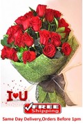 24 Red Roses Bouquet